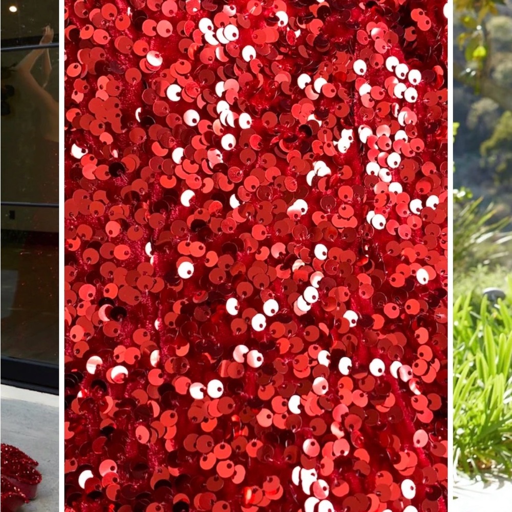 Portia and Scarlett Red Sequin Gown prom - Picture 4 of 6